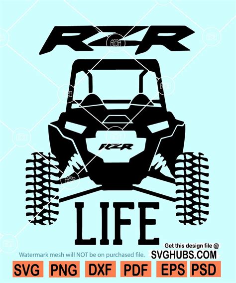 Rzr Life Svg, Rzr Car Svg, Rzr Svg, Polaris Rzr Svg, Rzr Lover Svg