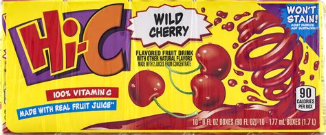 Hi-C Fruit Juice Boxes Wild Cherry - 10 CT Hi-C(25000011559): customers reviews @ listex.online