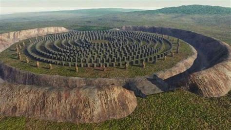 Woodhenge, England. Woodhenge was identified from an aerial photograph taken in 1926. The ditch ...