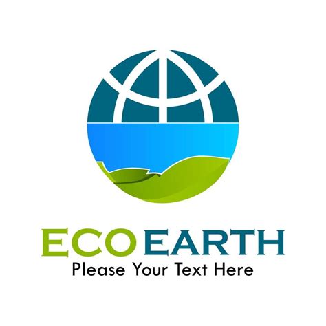 Eco earth logo template illustration. suiatble for earth day, eco ...