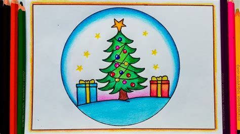 Christmas Scenery Drawing Made Easy: Create Stunning Artwork with These ...