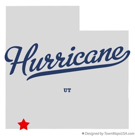 Map of Hurricane, UT, Utah