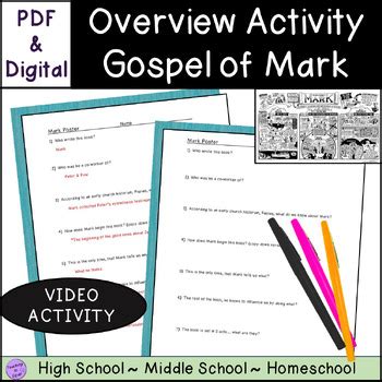 Summary of Gospel of Mark by Teaching to Equip | TpT