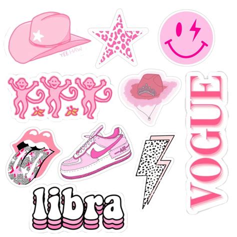 Preppy sticker template☀️💞 | Preppy stickers, Laptop stickers preppy, Sticker template