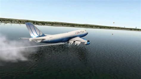 BOEING 747 WATER LANDING - YouTube