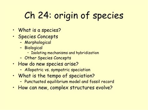 Ecological Species Concept