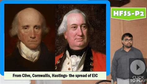 Governor Generals of East India Company-Cornwallis, Clive