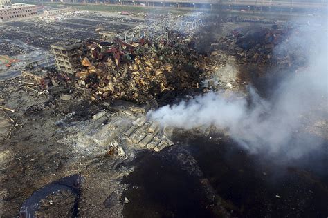 Tianjin explosion: Satellite photos reveal toxic wasteland in Chinese industrial district