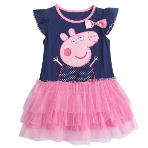 Kids Girls Peppa Pig Birthday Outfits Fancy Tutu Dress Baby Child Infant Clothes | Peppa pig ...