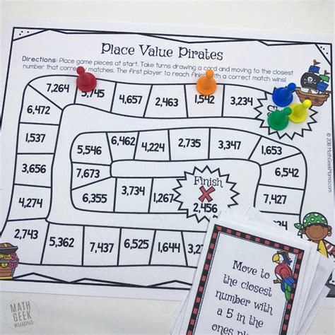 Place Value Pirates: FREE Printable Math Game