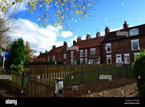 Colourful image of Hartburn Village and its' traditional old British style buildings, Stockton ...