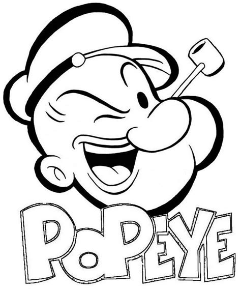 +8 Fun Popeye Coloring Pages for Children | Cartoon coloring pages, Coloring books, Coloring ...