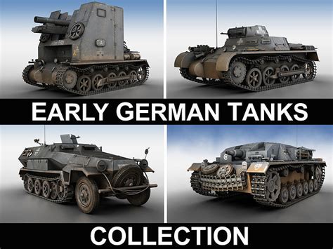 3D model Early german WWII Tanks - Collection | CGTrader