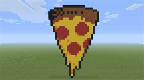 Minecraft Pixel Art - Pizza Slice | Pixel art, Minecraft pixel art, Art