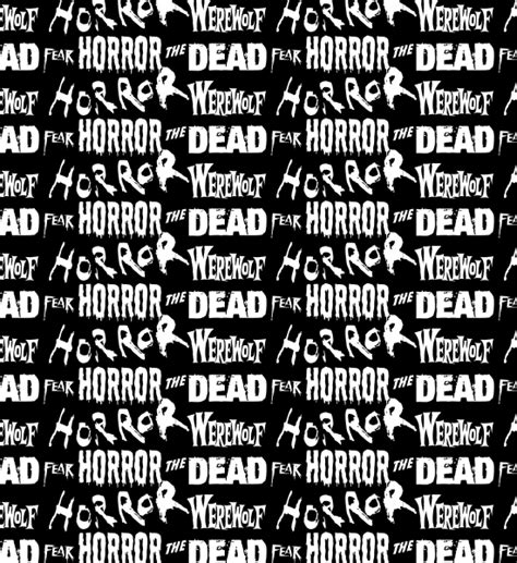 Horror Words Seamless Photoshop And Vector Pattern | Creative Nerds