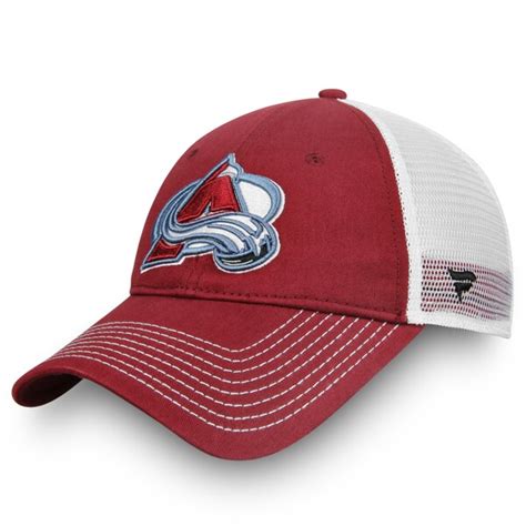 Colorado Avalanche Core Trucker Adjustable Snapback Hat - Burgundy ...