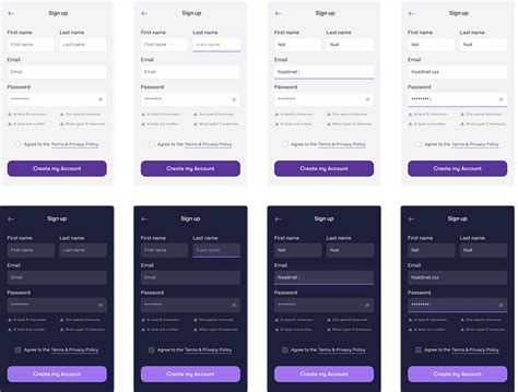 Form & Input Components ~/Dark+Light\~ by Nat Nud on Dribbble