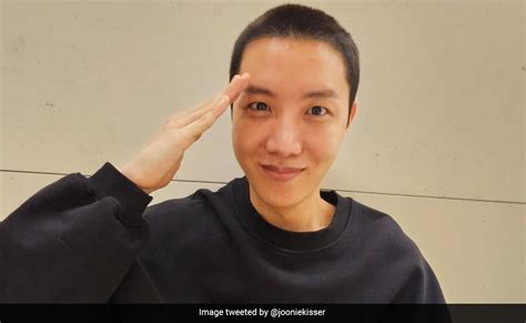 BTS' J-Hope Starts Mandatory Military Service, Shows Off His Buzz Cut