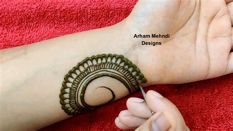 Easy Simple Mehndi Design for Front Hand || Rakhi/EID 2020 Special ...