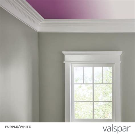 Valspar Color-Changing Flat White Ceiling Paint and Primer (1-Gallon ...