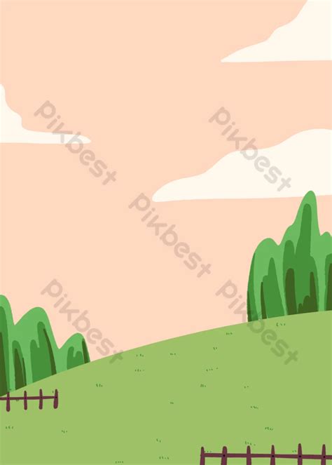 Cartoon Landscape Background Colorful Backgrounds | PSD Free Download ...