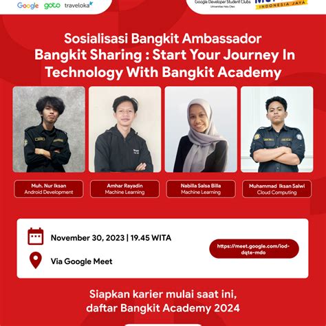 See Bangkit Sharing : Start Your Journey In Technology With Bangkit Academy at Google Developer ...