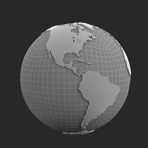 3D world continents - TurboSquid 1270056