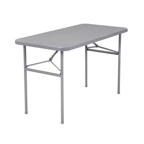 Cosco 48-in x 24-in Rectangle Steel Folding Table at Lowes.com