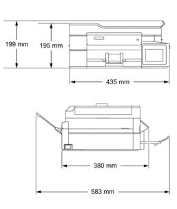 Brother DCP-T820DW Colour A4 Wireless 4-in-1 Refillable Inktank Printer