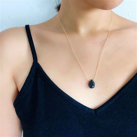 Natural Black Tourmaline Pendant Necklace Empath Protection | Etsy | Protection crystals ...