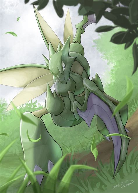 Scyther - Pokémon - Image by Katkichi #3667094 - Zerochan Anime Image Board