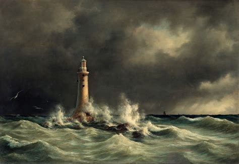 Lighthouse at Stora Bält (1848) | Lighthouse art, Lighthouse pictures ...