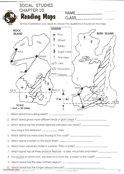 Printable Map Skills Worksheets | Map skills worksheets, Social studies worksheets, History ...