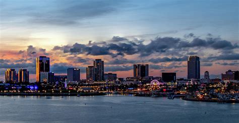 Long Beach Skyline Photograph by Edward Snow - Pixels