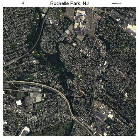 Aerial Photography Map of Rochelle Park, NJ New Jersey