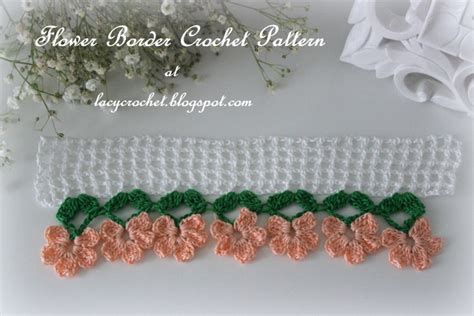 Lacy Crochet: Flower Border Crochet Pattern and Tutorial