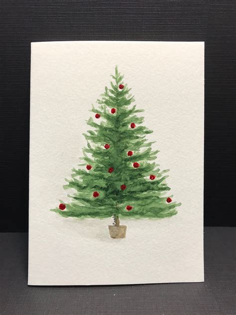 Christmas Card Watercolor 2024 Romantic Gifts For Wife Christmas 2024 ...