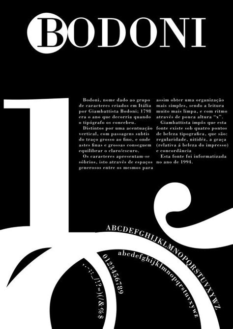 Gallery For > Bodoni Font History | Typographic design, Typography poster design, Typography ...