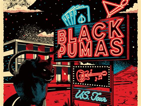 Black Pumas US Tour Poster by Dany Herrera on Dribbble