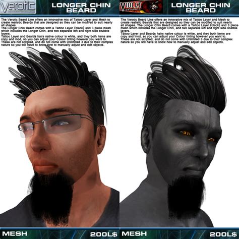 Second Life Marketplace - VS - Beards - Longer Chin Beard