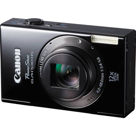 Canon PowerShot ELPH 530 HS Digital Camera (Black) 6160B001 B&H