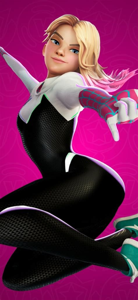 720x1570 Resolution Spider Gwen without Mask Fortnite 720x1570 ...