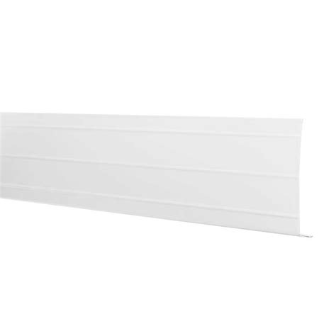 Unbranded 6 in. x 12 ft. White Aluminum Fascia Trim-77103 - The Home Depot