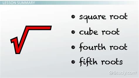 Root Sign In Maths : The radical symbol, the root index, and the radicand.