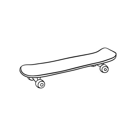 570+ Black And White Skateboard Stock Illustrations, Royalty-Free ...