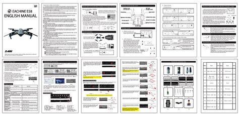 Eachine E58 user manual-2 - Important safety information Remote control function name Remote ...