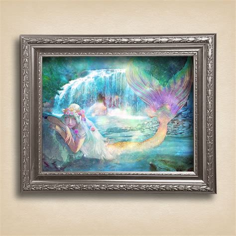 Mermaid Canvas Art Mermaid Canvas Mermaid Wall Art Mermaid | Etsy ...