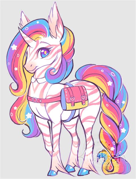 Rainbow unicorn by Kiwibon on DeviantArt