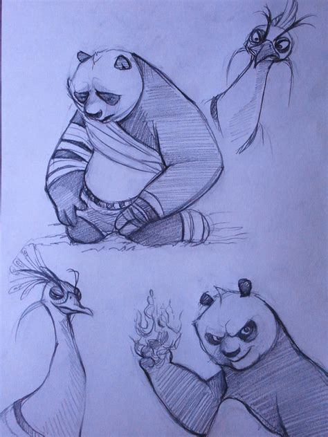 Kung Fu Panda 2 sketches by ChanChili on DeviantArt