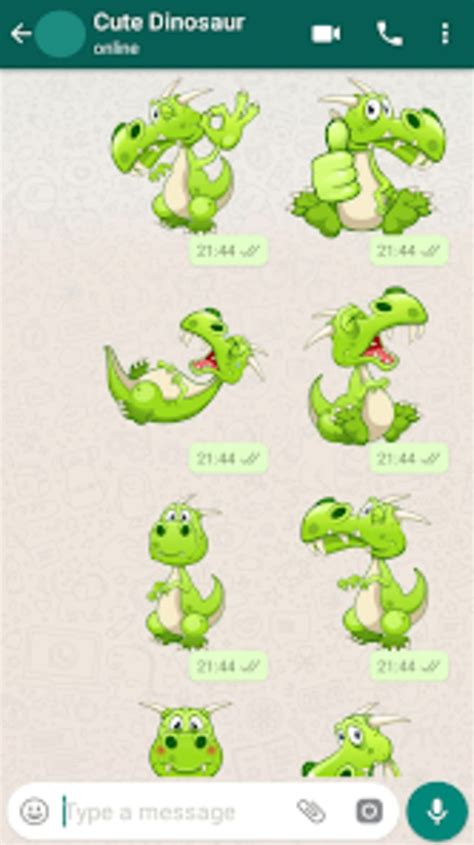 Cute Dinosaur Stickers for Android - Download